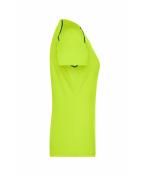 Femme T-shirt technique femme Jaune-vif/bleu-vif 8464