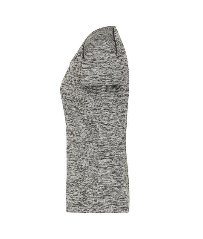Femme T-shirt technique femme Noir-mélange/noir 8464