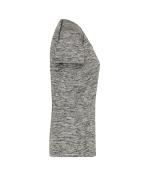 Femme T-shirt technique femme Noir-mélange/noir 8464