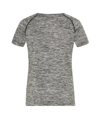 Femme T-shirt technique femme Noir-mélange/noir 8464