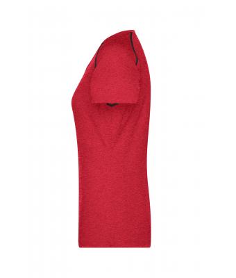 Femme T-shirt technique femme Rouge-mélange/titane 8464