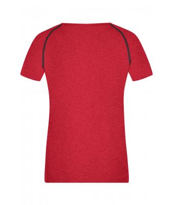 Femme T-shirt technique femme Rouge-mélange/titane 8464