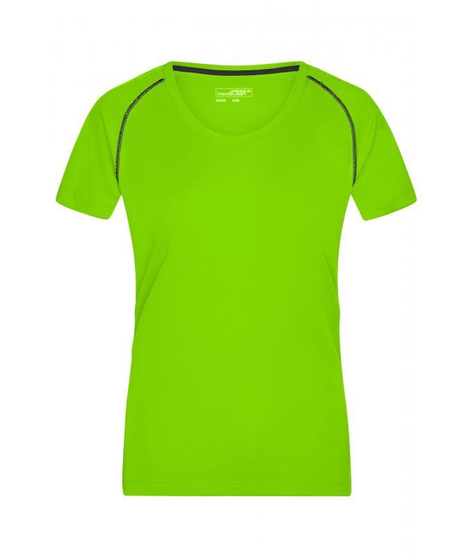 Femme T-shirt technique femme Vert-vif/noir 8464