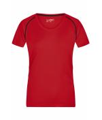 Femme T-shirt technique femme Rouge/noir 8464