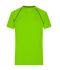 Heren Men's Sports T-Shirt Felgroen/zwart 8465