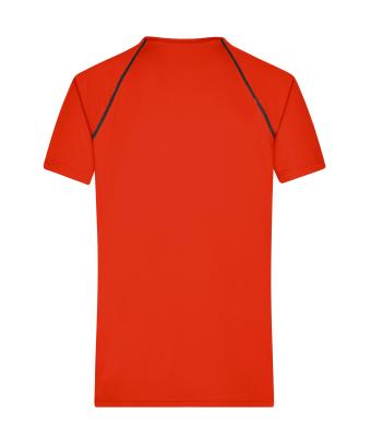 Heren Men's Sports T-Shirt Feloranje/zwart 8465