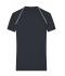 Herren Men's Sports T-Shirt Black/white 8465