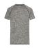 Herren Men's Sports T-Shirt Black-melange/black 8465