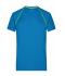 Herren Men's Sports T-Shirt Bright-blue/bright-yellow 8465