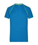 Men Men's Sports T-Shirt Bright-blue/bright-yellow 8465