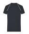 Heren Men's Sports T-Shirt Zwart/wit 8465