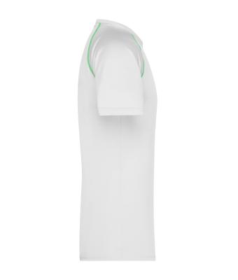 Heren Men's Sports T-Shirt Wit/felgroen 8465