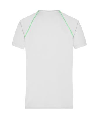 Heren Men's Sports T-Shirt Wit/felgroen 8465