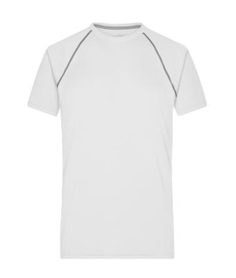 Heren Men's Sports T-Shirt Wit/zilver 8465