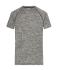 Heren Men's Sports T-Shirt Zwart-melange/zwart 8465