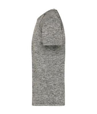 Heren Men's Sports T-Shirt Zwart-melange/zwart 8465