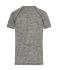 Heren Men's Sports T-Shirt Zwart-melange/zwart 8465