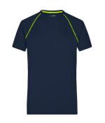 Homme T-shirt technique homme Marine/jaune-vif 8465
