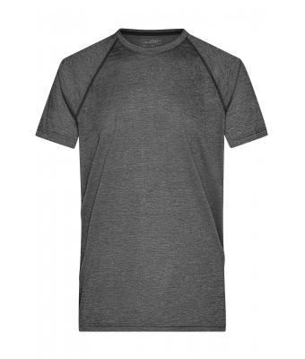 Homme T-shirt technique homme Noir-mélange/noir 8465