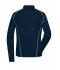 Ladies Ladies' Sports Shirt Long-Sleeved Navy/bright-yellow 8466