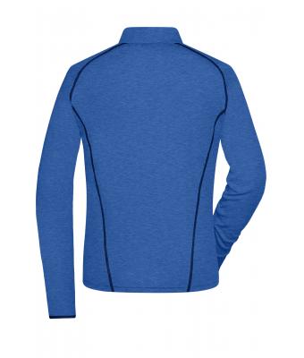 Ladies Ladies' Sports Shirt Long-Sleeved Blue-melange/navy 8466
