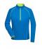 Dames Ladies' Sports Shirt Long-Sleeved Felblauw/felgeel 8466