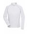 Damen Ladies' Sports Shirt Long-Sleeved White/silver 8466