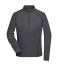 Dames Ladies' Sports Shirt Long-Sleeved Titan/zwart 8466