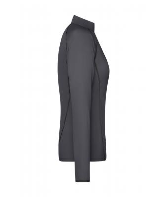 Femme T-shirt technique femme manches longues Titane/noir 8466