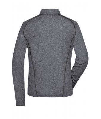 Femme T-shirt technique femme manches longues Noir-mélange/noir 8466