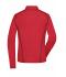 Femme T-shirt technique femme manches longues Rouge-mélange/titane 8466