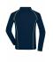 Heren Men's Sports Shirt Long-Sleeved Navy/felgeel 8467