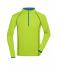 Men Men's Sports Shirt Long-Sleeved Bright-yellow/bright-blue 8467