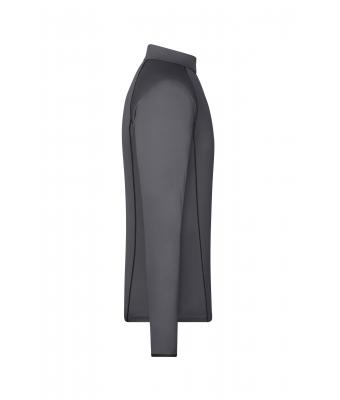 Heren Men's Sports Shirt Long-Sleeved Titan/zwart 8467