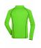 Heren Men's Sports Shirt Long-Sleeved Felgroen/zwart 8467