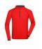 Heren Men's Sports Shirt Long-Sleeved Feloranje/zwart 8467