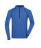 Heren Men's Sports Shirt Long-Sleeved Blauw-melange/navy 8467
