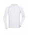 Herren Men's Sports Shirt Long-Sleeved White/silver 8467