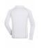 Herren Men's Sports Shirt Long-Sleeved White/bright-green 8467