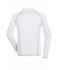 Heren Men's Sports Shirt Long-Sleeved Wit/zilver 8467