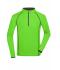 Men Men's Sports Shirt Longsleeve Bright-green/black 8467