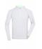 Men Men's Sports Shirt Longsleeve White/bright-green 8467