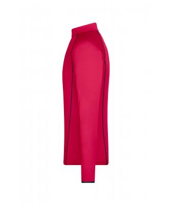 Homme T-shirt technique homme manches longues Rose-vif/titane 8467