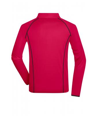 Homme T-shirt technique homme manches longues Rose-vif/titane 8467