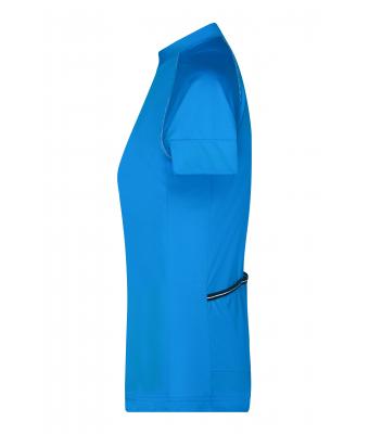 Damen Ladies' Bike-T Half Zip Bright-blue/bright-yellow 8470