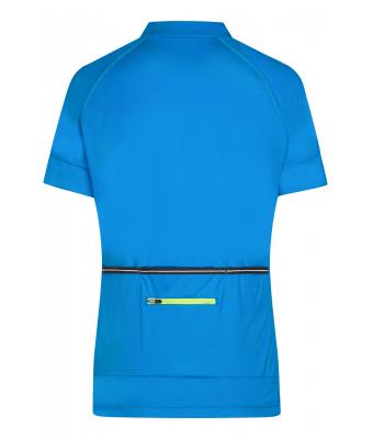 Damen Ladies' Bike-T Half Zip Bright-blue/bright-yellow 8470