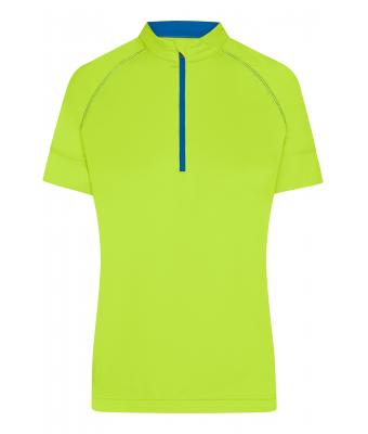 Dames Ladies' Bike-T Half Zip Felgeel/felblauw 8470