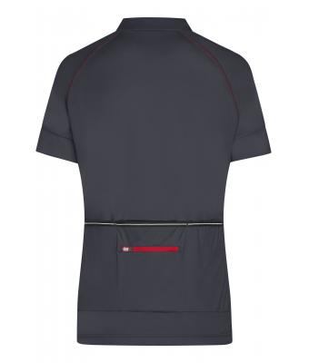 Ladies Ladies' Bike-T Half Zip Titan/tomato 8470