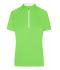 Dames Ladies' Bike-T Half Zip Felgroen/wit 8470