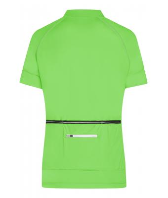 Dames Ladies' Bike-T Half Zip Felgroen/wit 8470